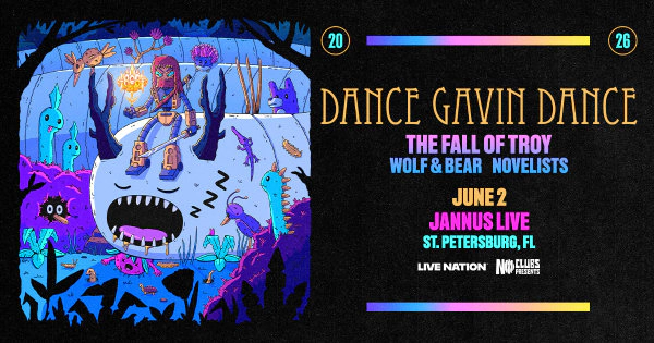 WIN Passes to Dance Gavin Dance @ Jannus Live 6/2/26