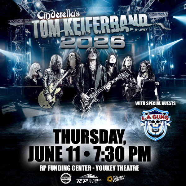 Win tickets to see Cinderella's TOM KEIFER BAND