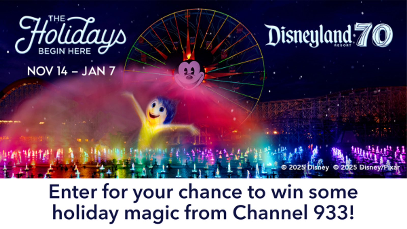 Enter for your chance to win some holiday magic from Channel 933!
