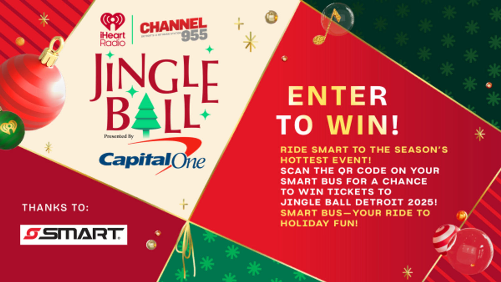 Win Jingle Ball Tickets powered by SMART Bus