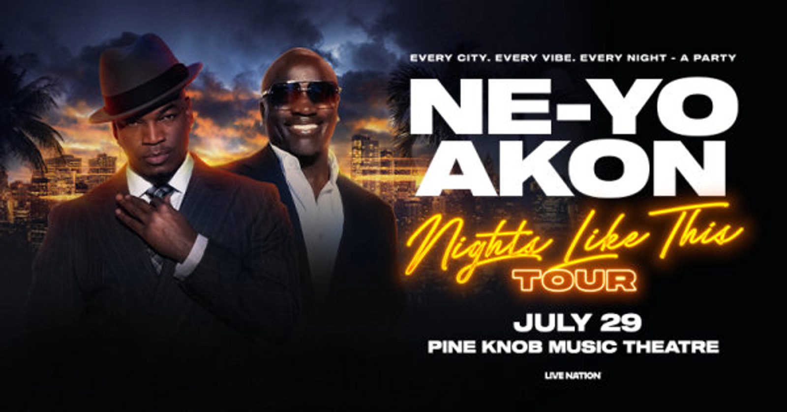 Win a pair of tickets to NE-YO & AKON: Nights Like This Tour 2026
