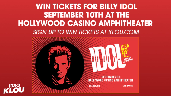 Win Tickets for Billy Idol September 10th at The Hollywood Casino Amphitheater