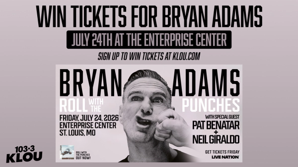 Win Tickets for Bryan Adams July 24th at The Enterprise Center