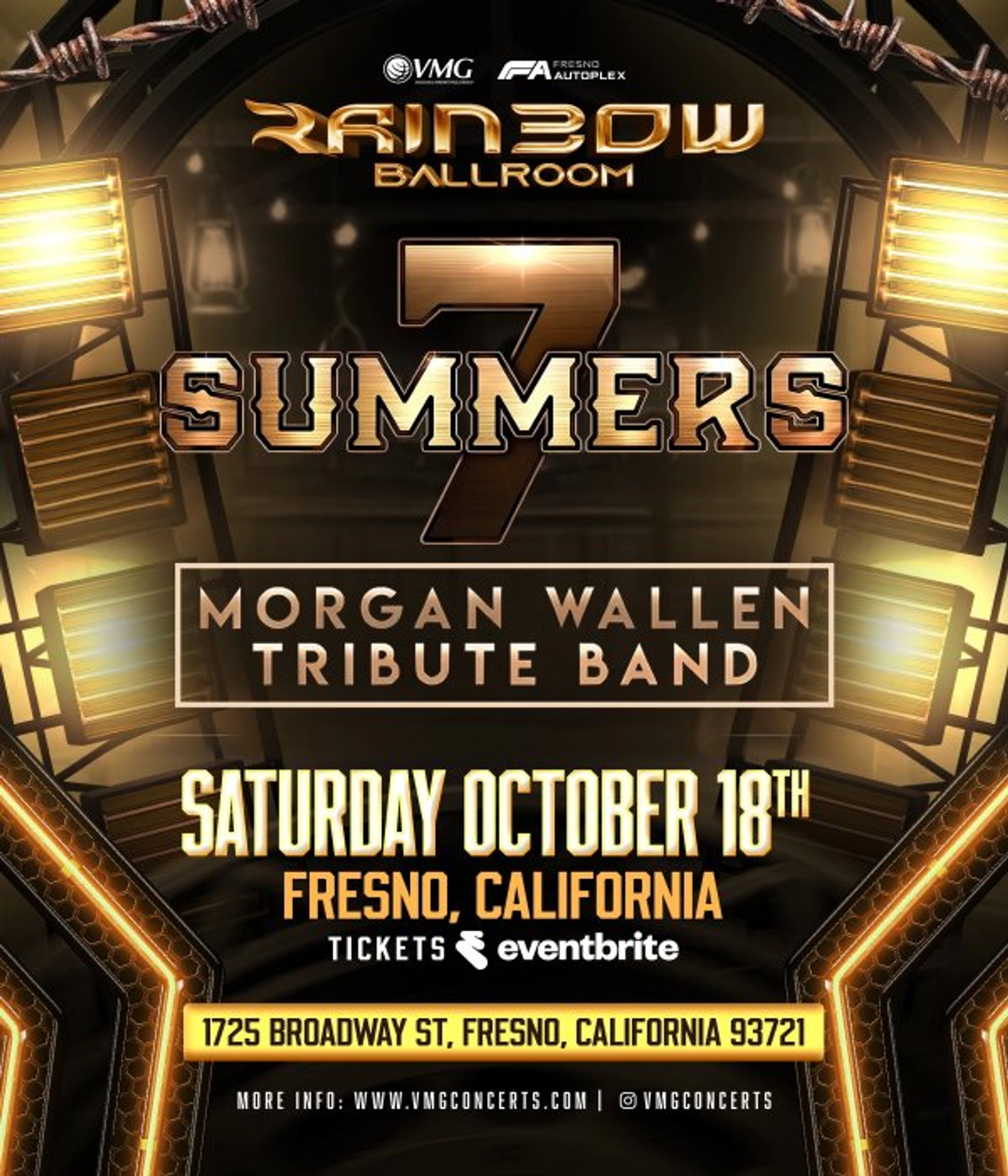 Win Tickets to see 7 Summers - A Morgan Wallen Tribute Band at the Rainbow Ballroom on October 18th!