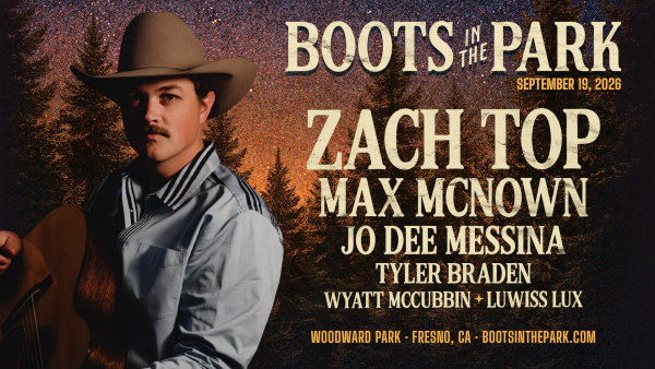 Win Your Tickets to BOOTS IN THE PARK Starring Zach Top!