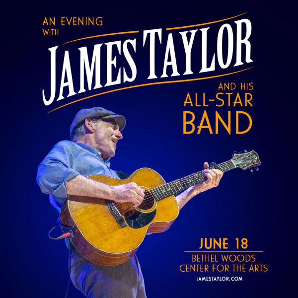 Win tickets to see James Taylor at Bethel Woods on June 18th