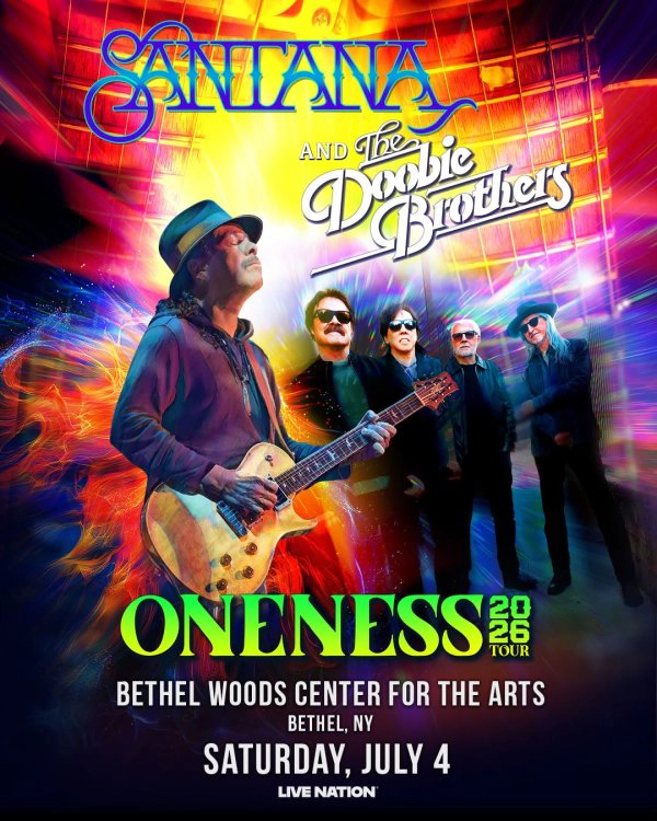Win tickets to see Santana at Bethel Woods on July 4th