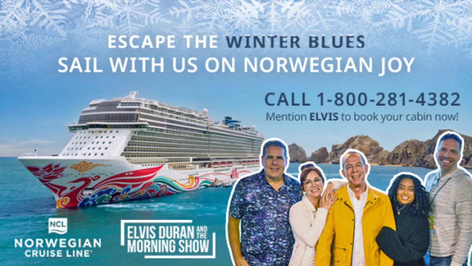 Elvis Duran and the Morning Show's Escape the Winter Blues Sweepstakes