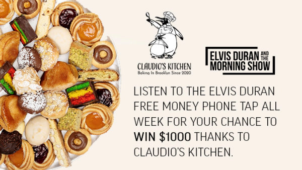 Elvis Duran and the Morning Show's Claudio's Kitchen Free Money Phone Tap