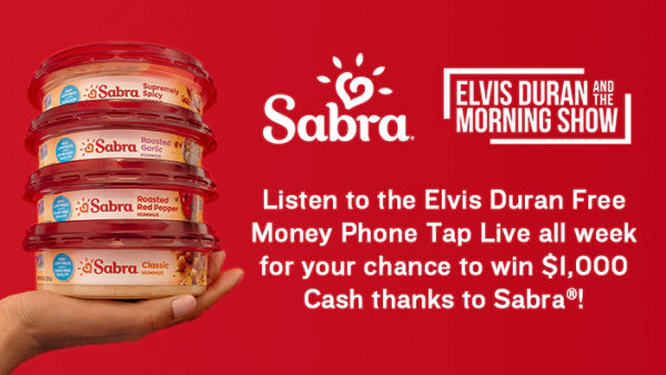 Elvis Duran and the Morning Show's Sabra Free Money Phone Tap