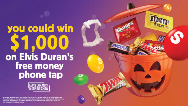 Elvis Duran and the Morning Show’s Mars Snacking Free Money Phone Tap Sweepstakes