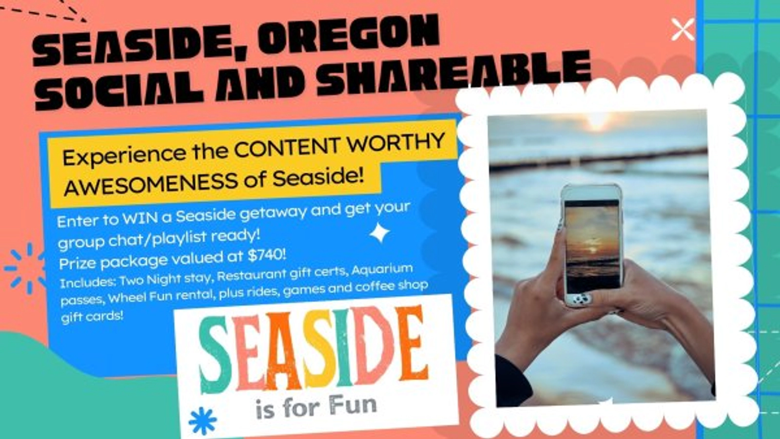 WIN A CONTENT WORTHY WEEKEND IN SEASIDE, OREGON!