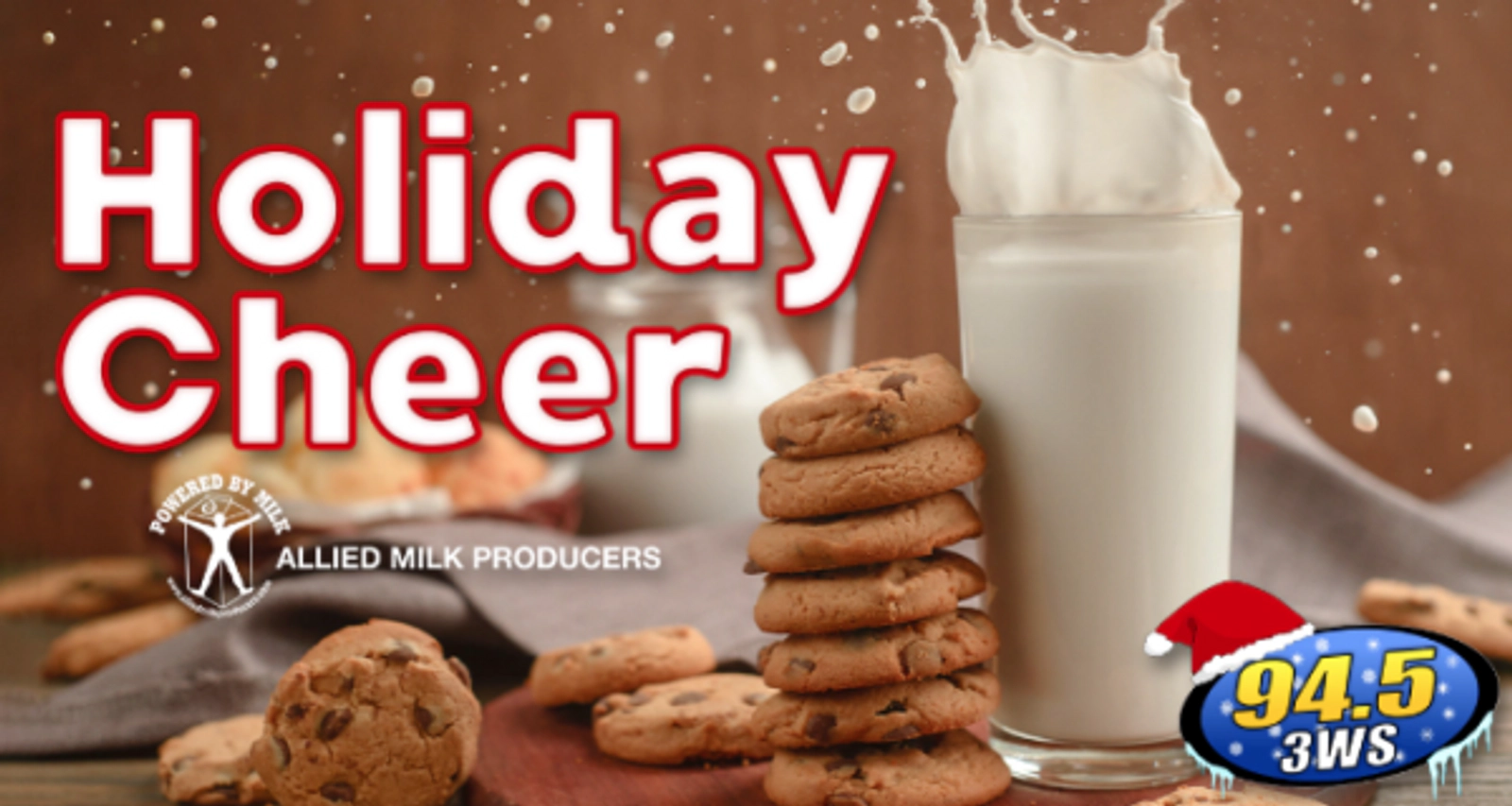 Win a Milk & Cookies package with 3WS and the Allied Milk Producers!