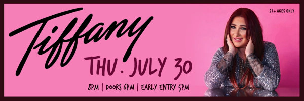 Win a pair of tickets to see Tiffany at Jergel's Rhythm Grille!