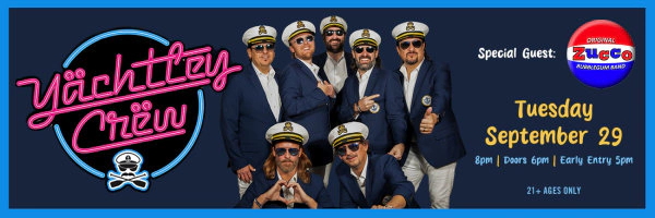Win a pair of tickets to see Yachtley Crew at Jergel's Rhythm Grille!