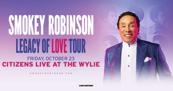 Win a pair of tickets to see Smokey Robinson at Citizens Live at the Wylie!