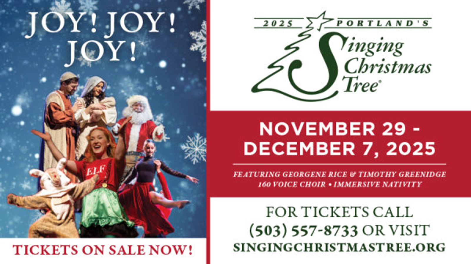 WIN Tickets to Portland's Singing Christmas Tree!