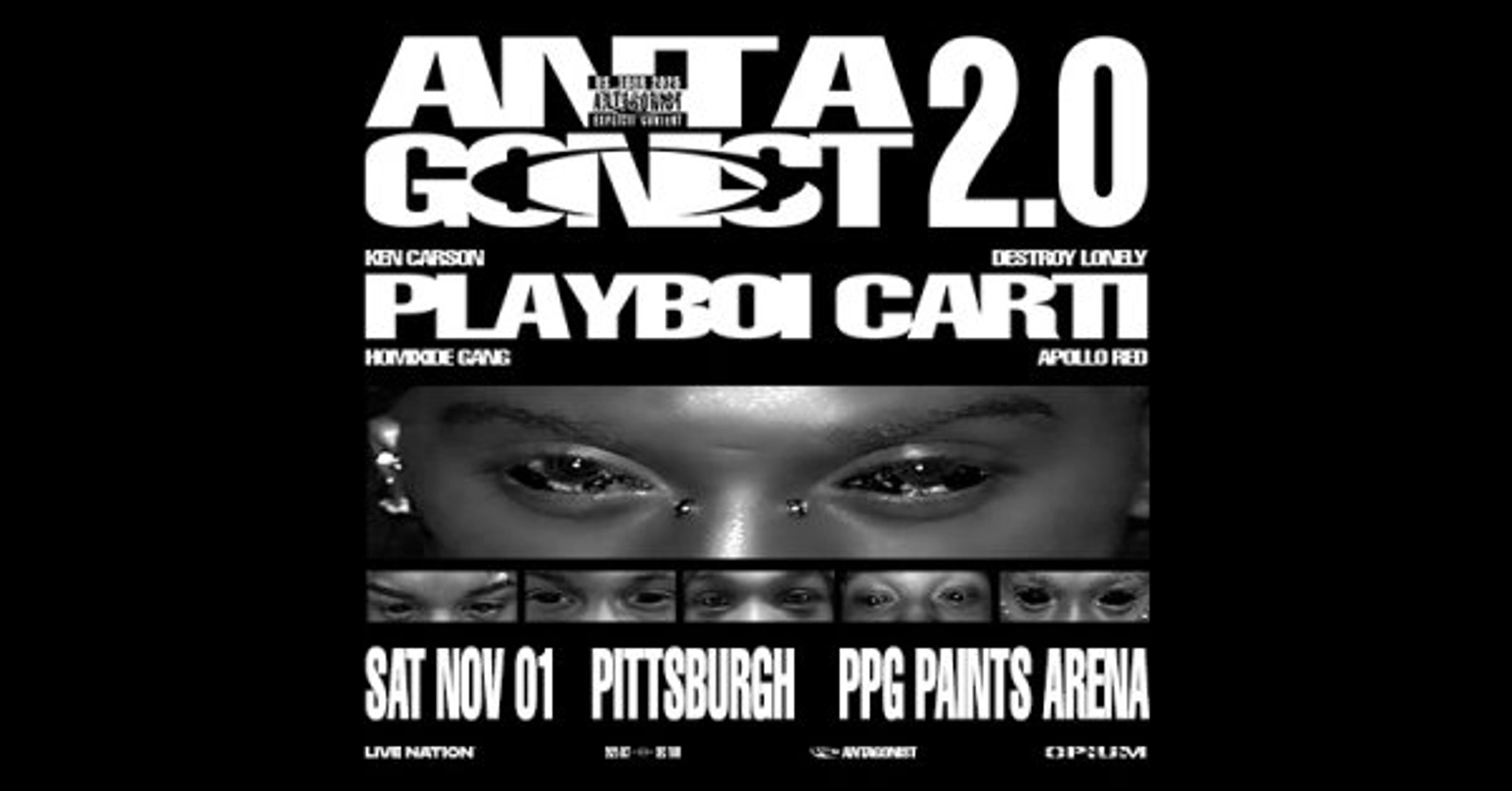 Playboi Carti @ PPG Paints Arena Nov. 1st!