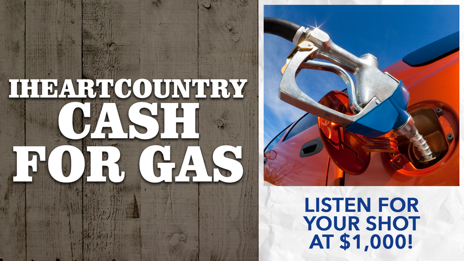 iHeartCountry Cash for Gas