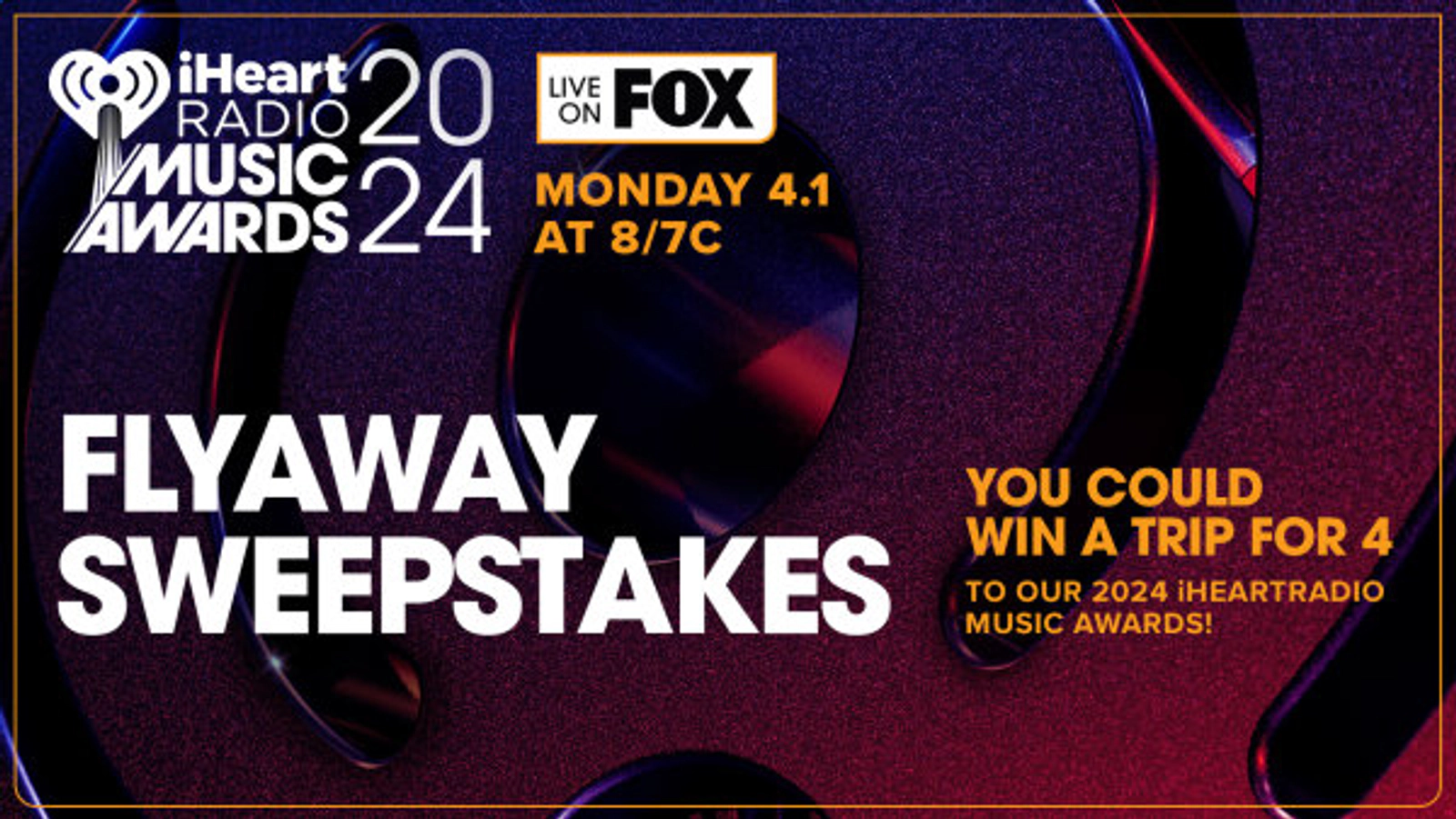 Win A Trip For 4 To Our 2024 iHeartRadio Music Awards - Thumbnail Image