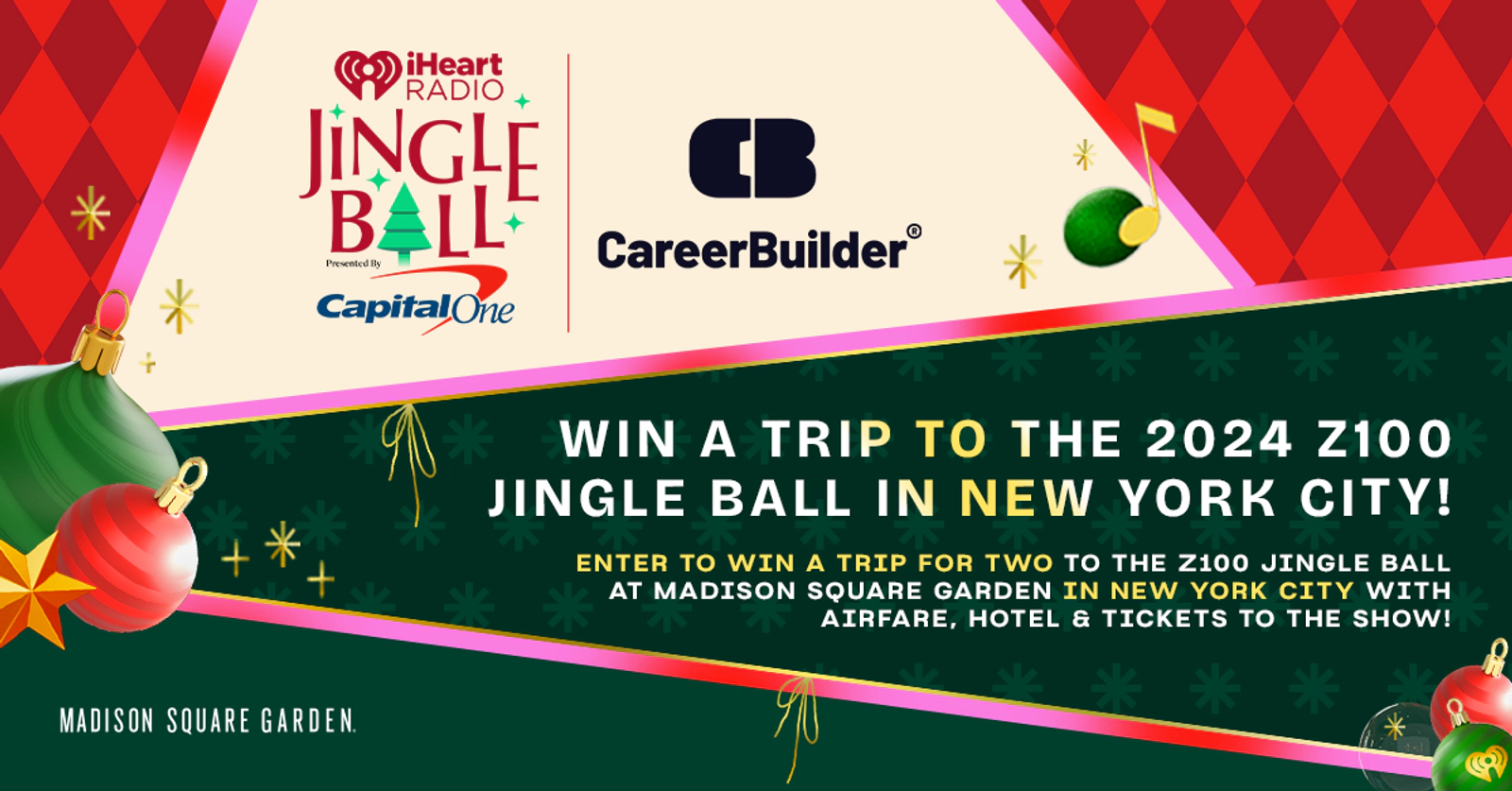 Win a Trip to the 2024 Z100 Jingle Ball in New York City! 103.1 KISS