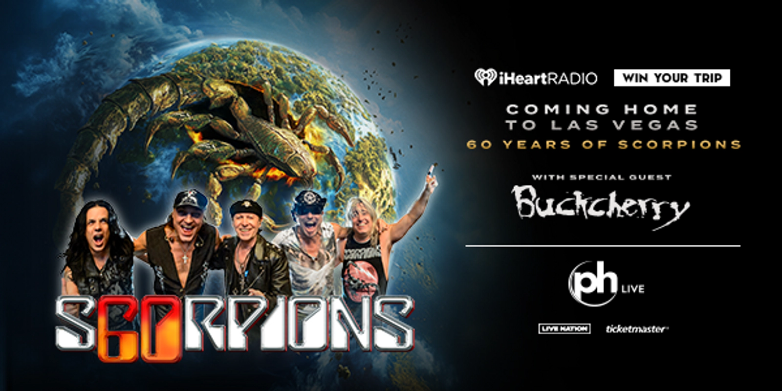 Win a trip to see Scorpions LIVE World of Rock 60th Anniversary Las