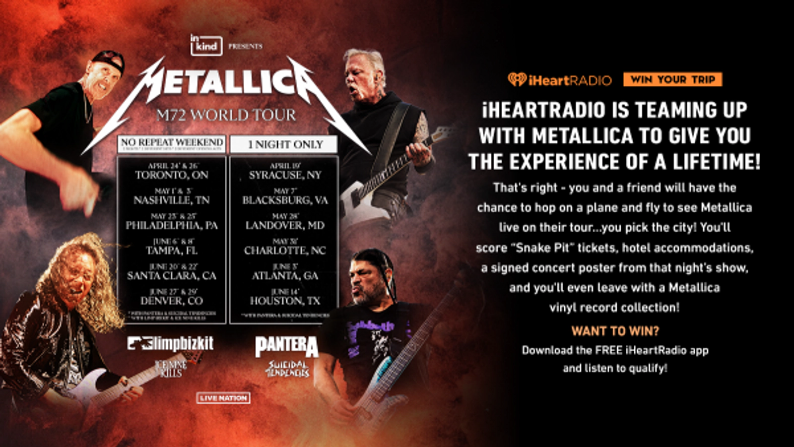 Win A Trip To See Metallica On Tour From The Snake Pit! - Thumbnail Image