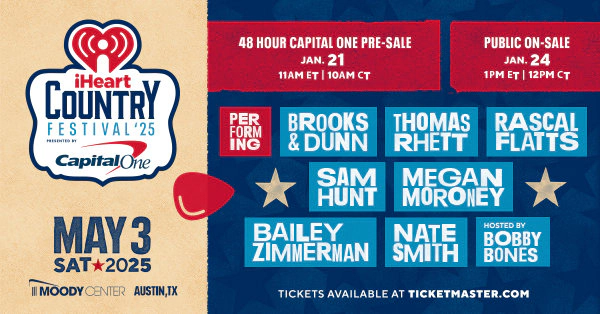 Win A Trip To Our 2025 iHeartCountry Festival And Tickets Before You Can Buy Them! - Thumbnail Image