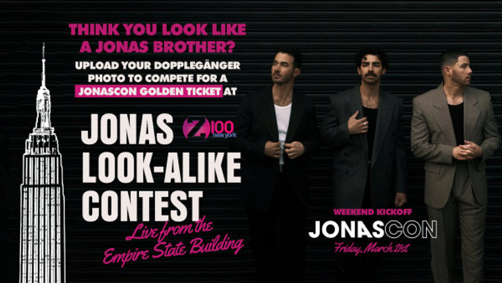 Jonas Brothers Look Alike Contest - Live From Empire State Building!