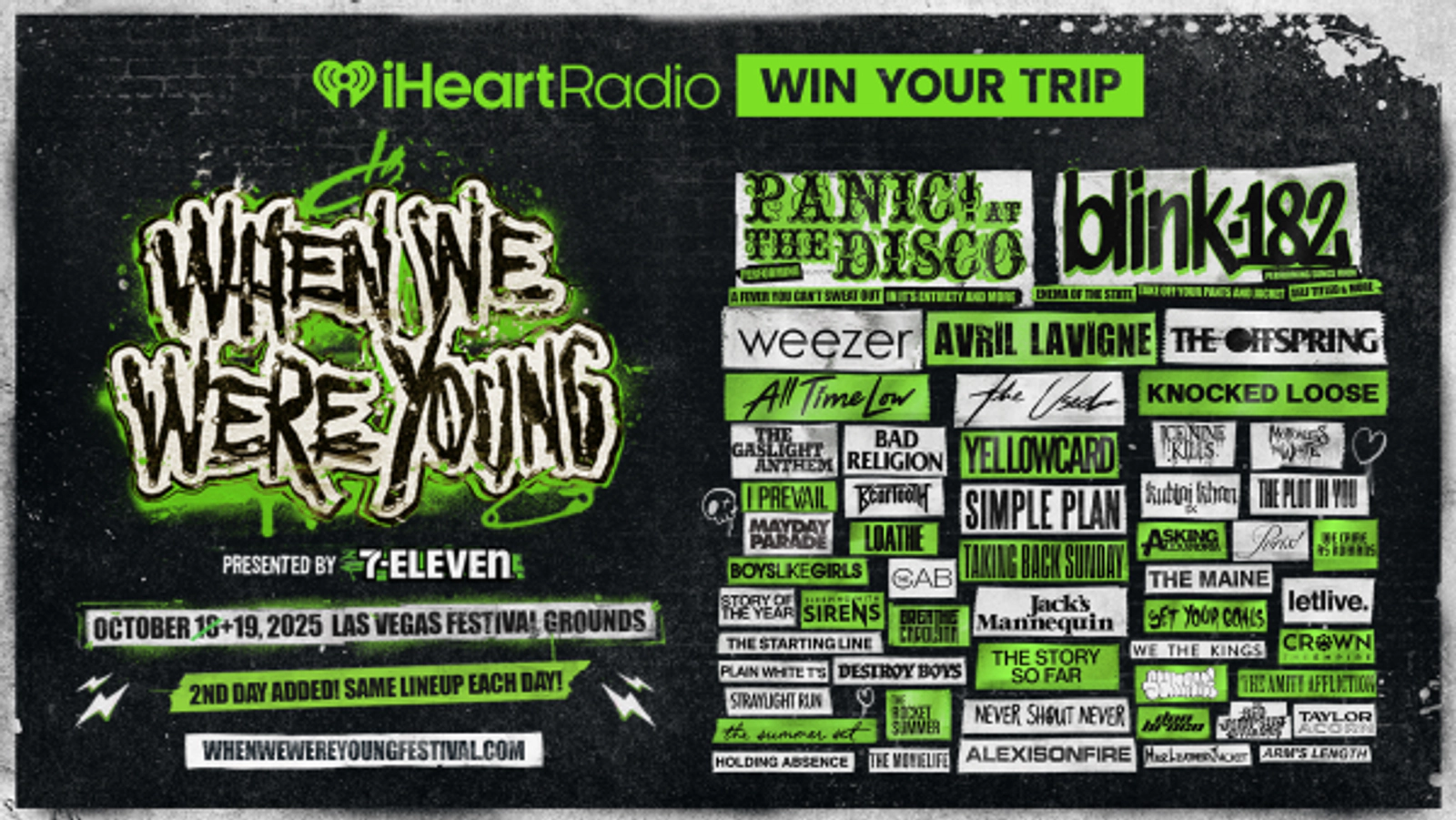 Win a trip to When We Were Young presented by 7-Eleven!