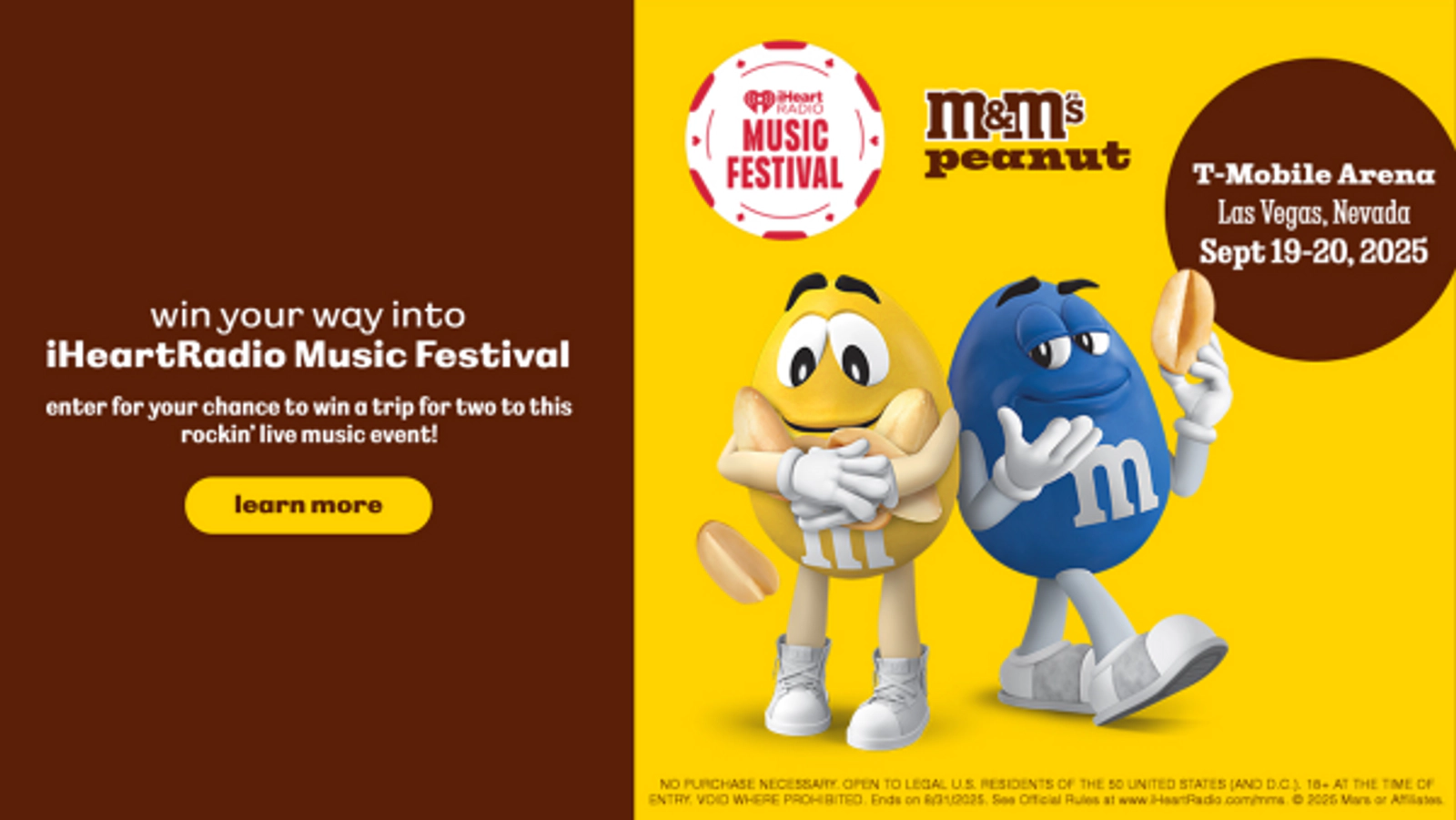 M&M'S® Peanut iHeartRadio Music Festival Sweeps 2025