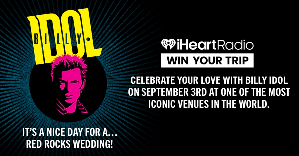 It’s A Nice Day For A Red Rocks Wedding Billy Idol Sweepstakes