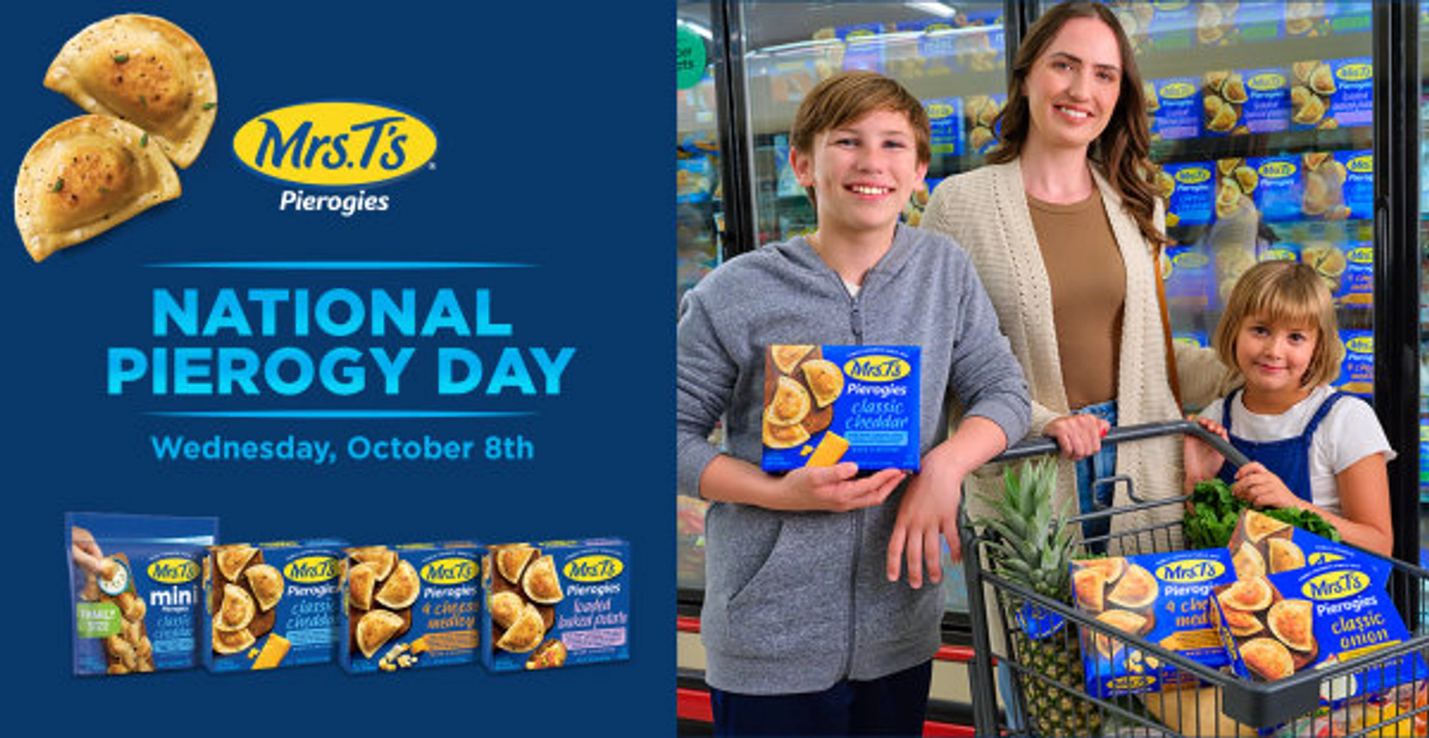 Celebrate National Pierogy Day with FREE product for the year from Mrs T’s Pierogies!