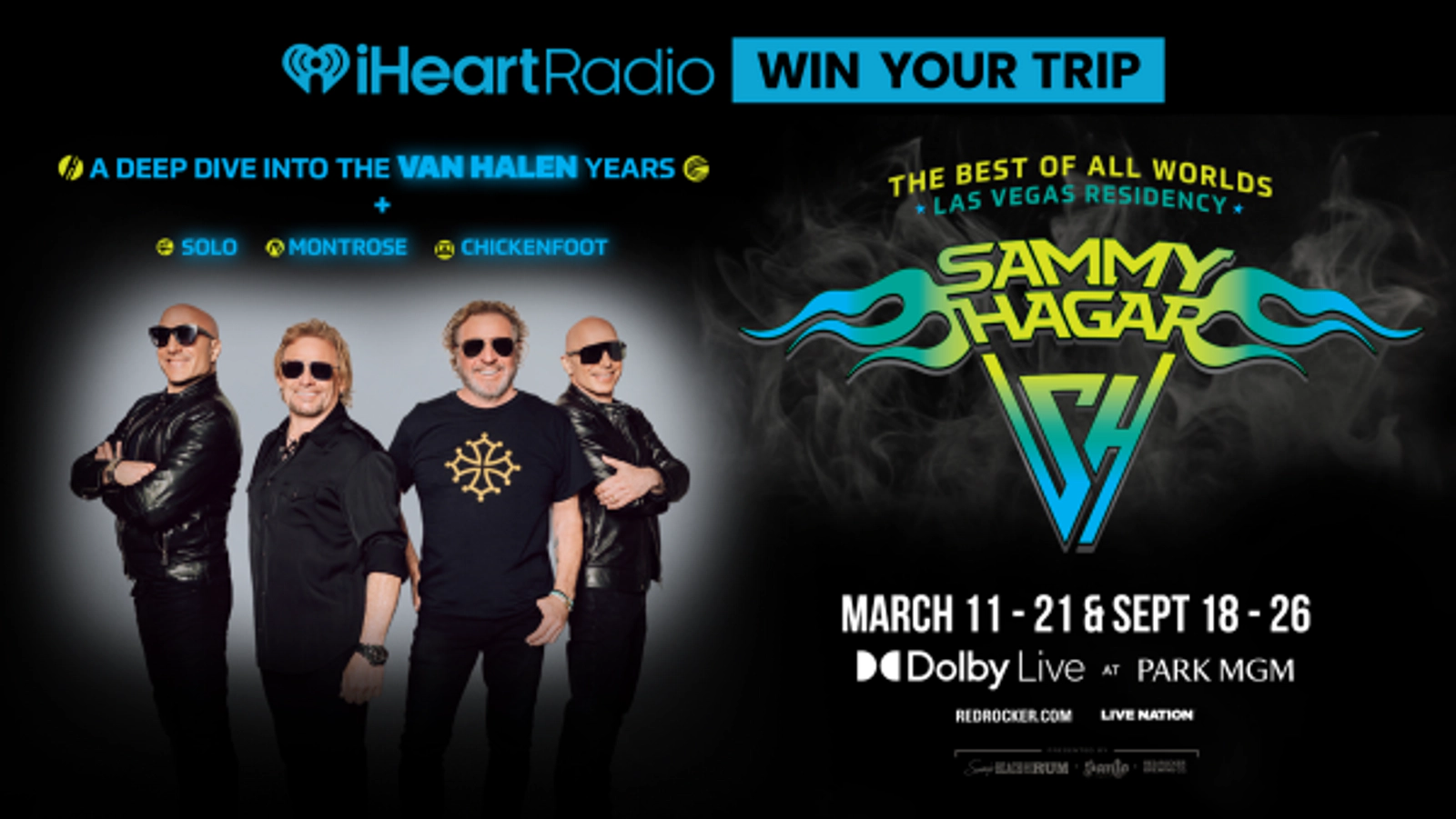 Win a trip to see Sammy Hagar: The Best Of All Worlds Las Vegas Residency