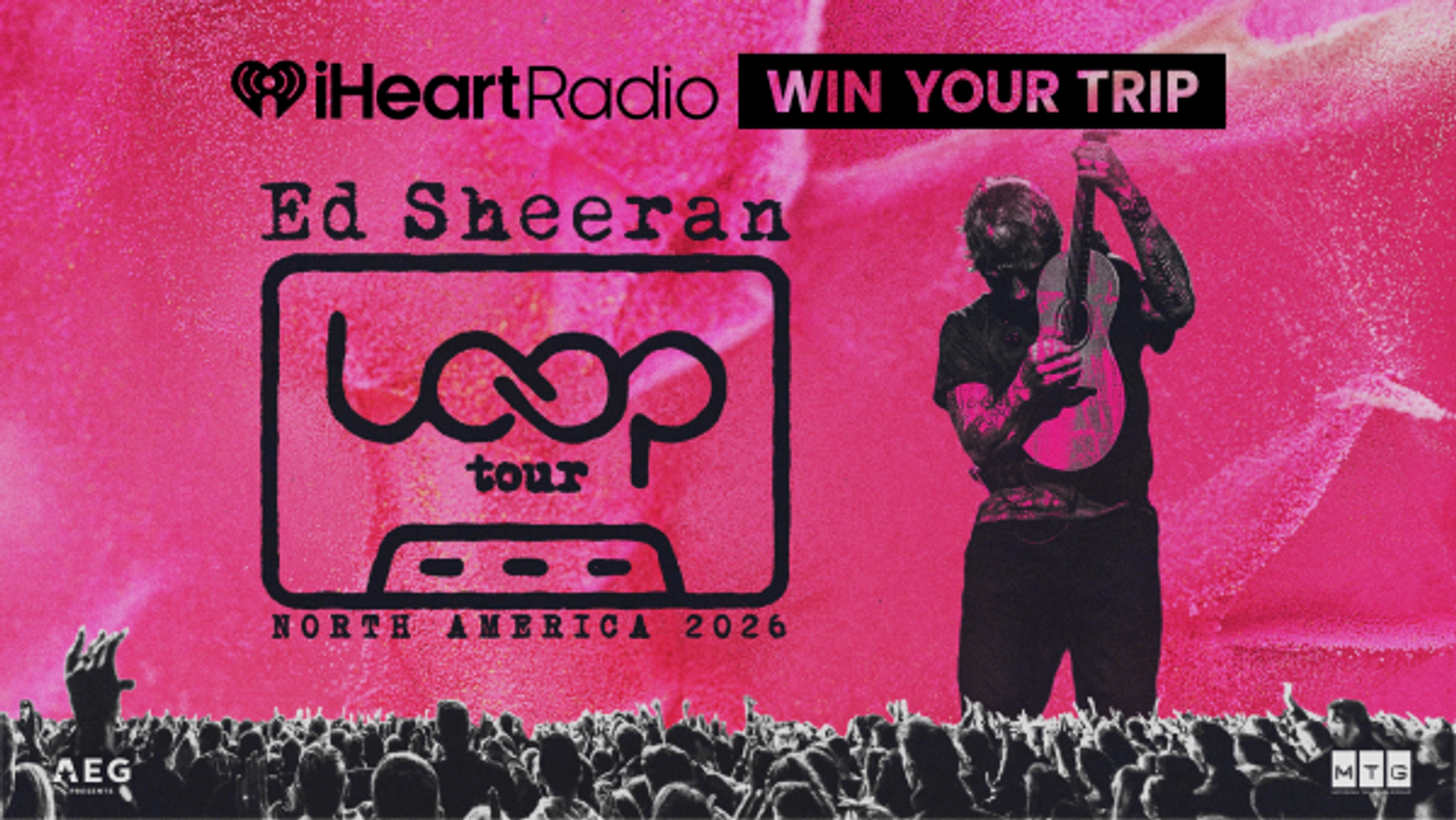 Win a trip to see Ed Sheeran's Loop Tour 2026!
