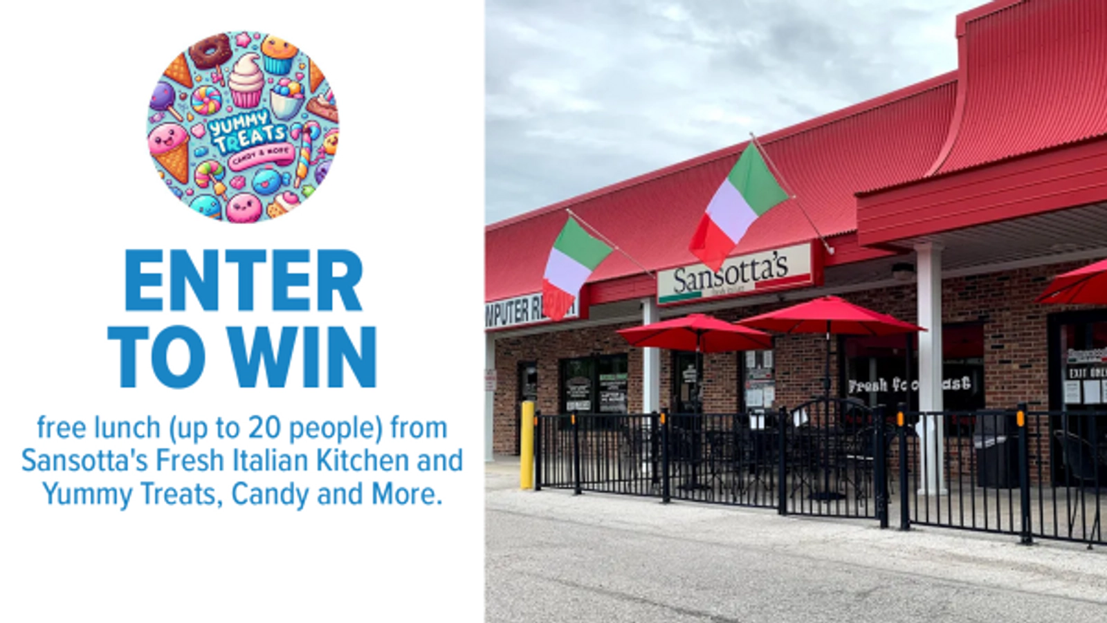 Yummy Treats and Sansotta's Italian Kitchen iHeart Lunch Party Patrol