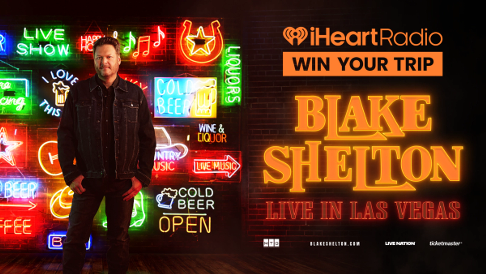 Win a trip to see Blake Shelton Live In Las Vegas!