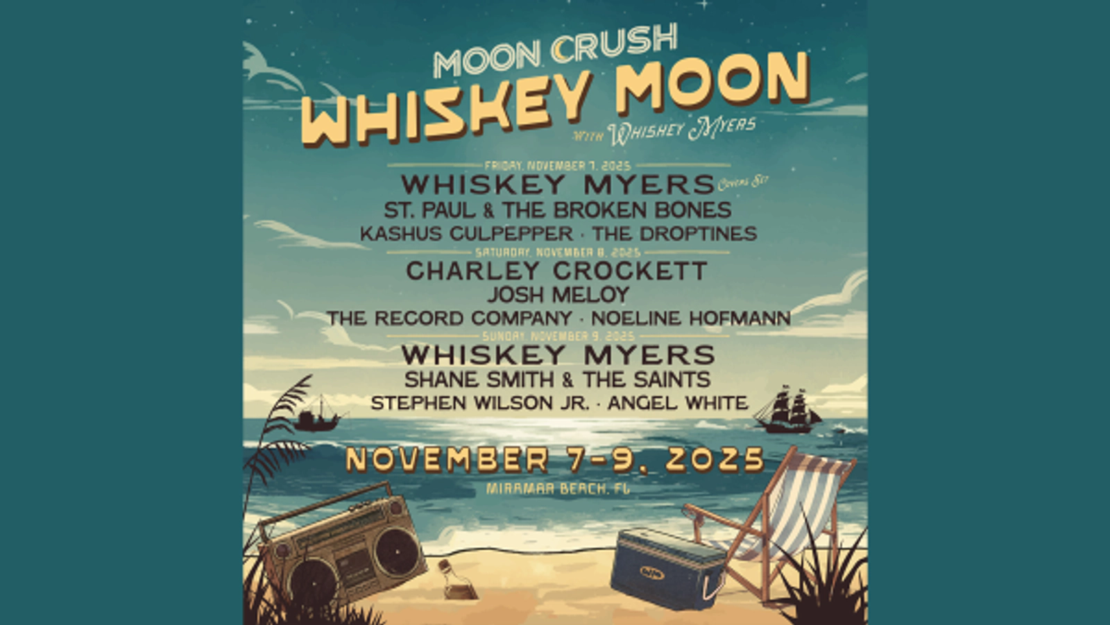 WIN A VACATION WEEKEND TO MOON CRUSH: WHISKEY MOON IN MIRAMAR BEACH, FL