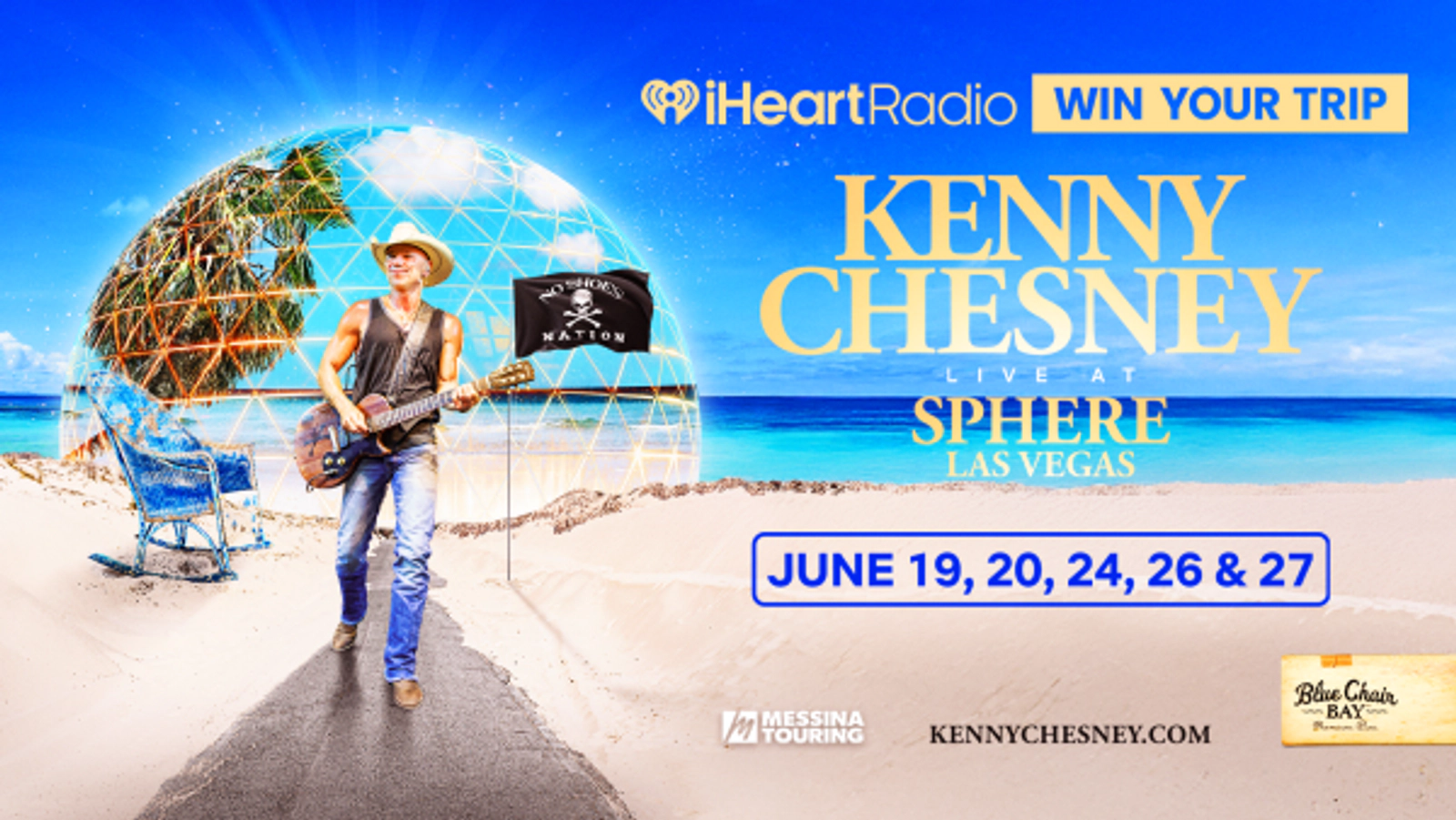 Win a trip to see Kenny Chesney at Sphere Las Vegas!