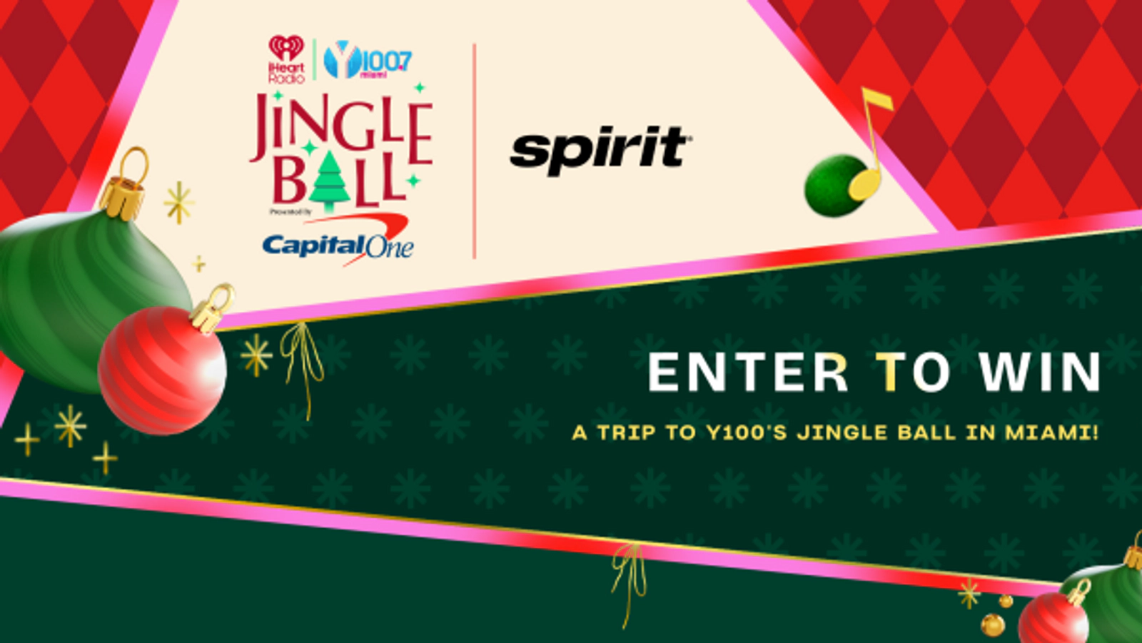 Enter to win a trip to Y100's Jingle Ball in Miami!