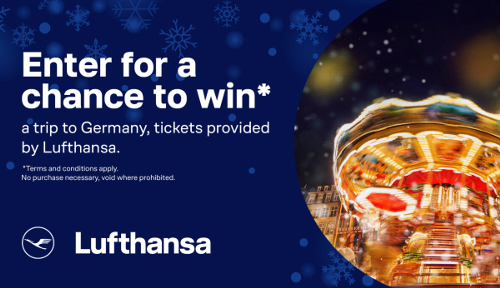Enter for a chance to win a pair of tickets to Germany!*