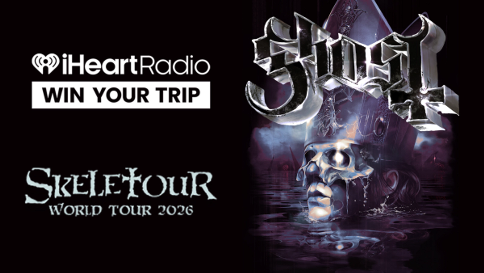 Win a trip to see GHOST on their Skeletour 2026!