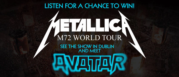 Win A Flyaway Experience To Dublin To See Avatar Open For Metallica!