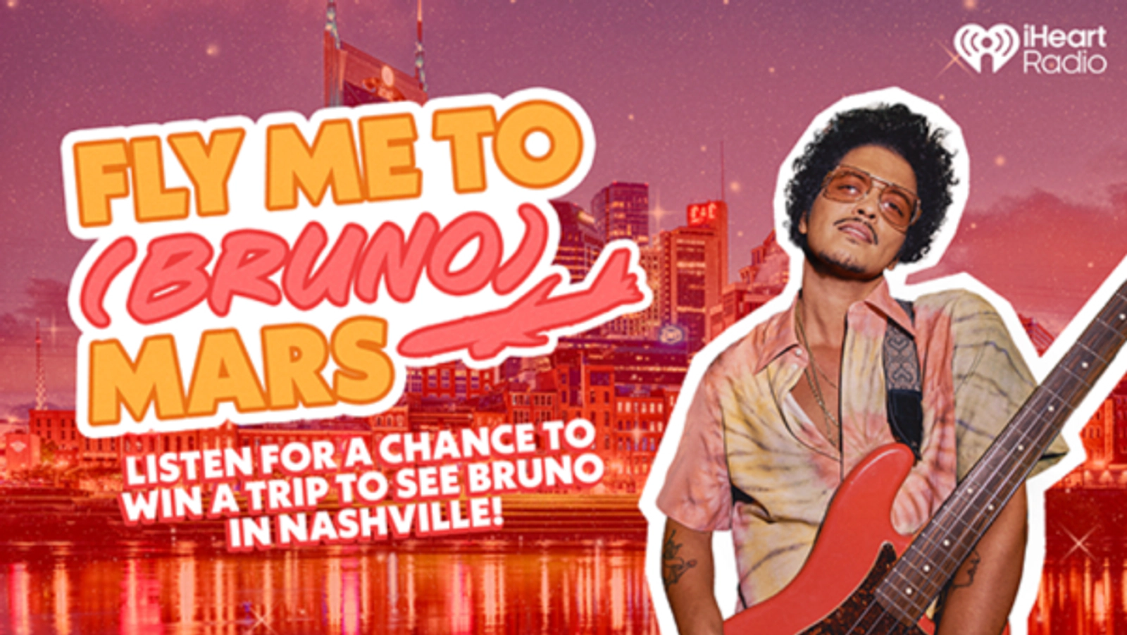 Listen for a chance to win a trip to see Bruno Mars in Nashville!