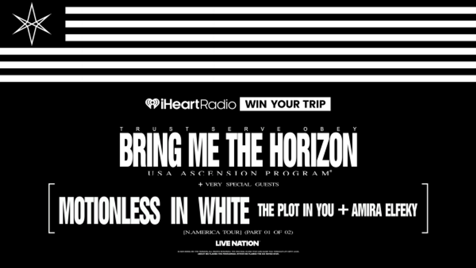 Win a trip to see Bring Me The Horizon on their North American Ascension Program Part 02 Tour!