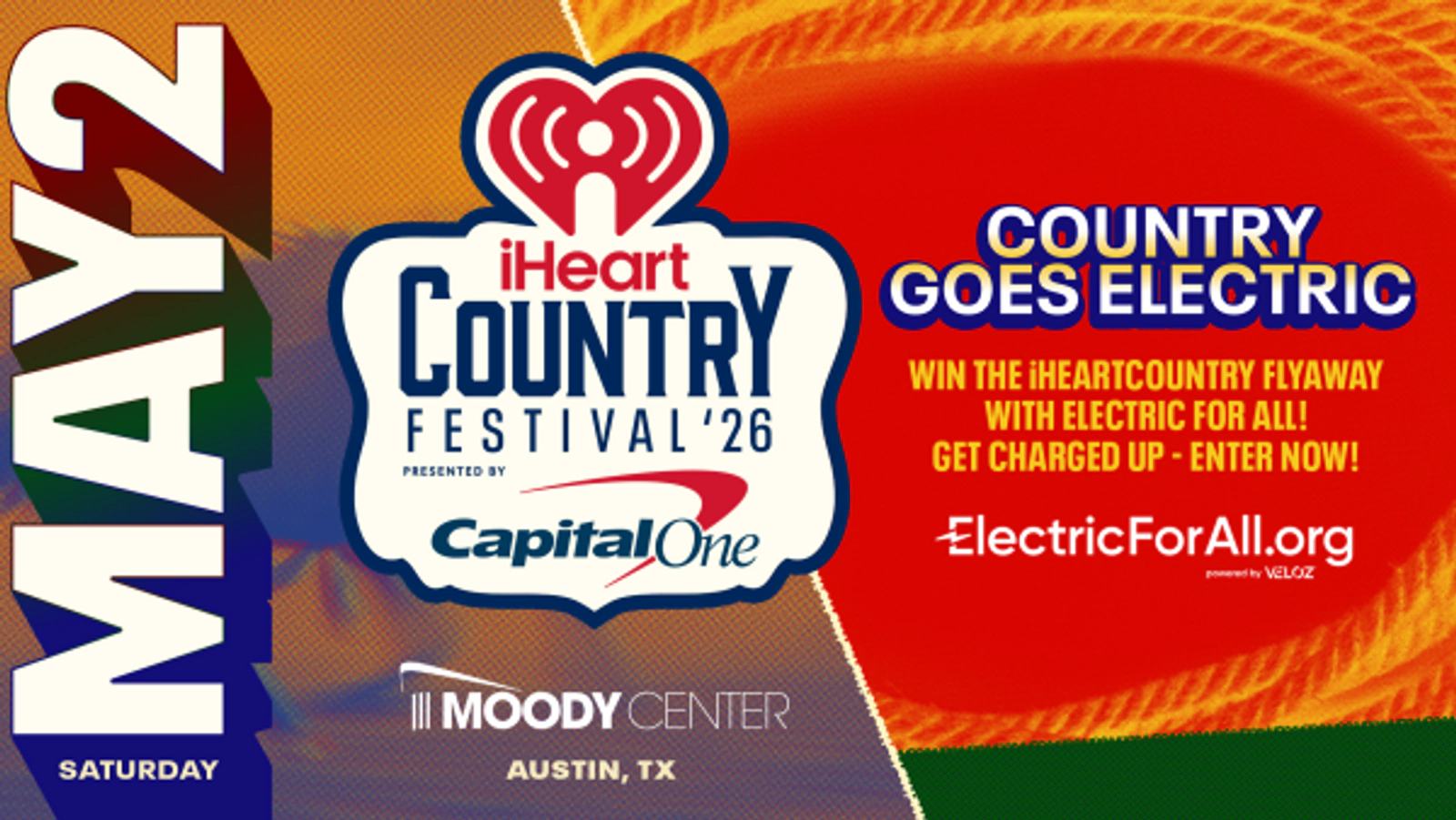 Country Goes Electric – Win the iHeartCountry Flyaway with Electric For All