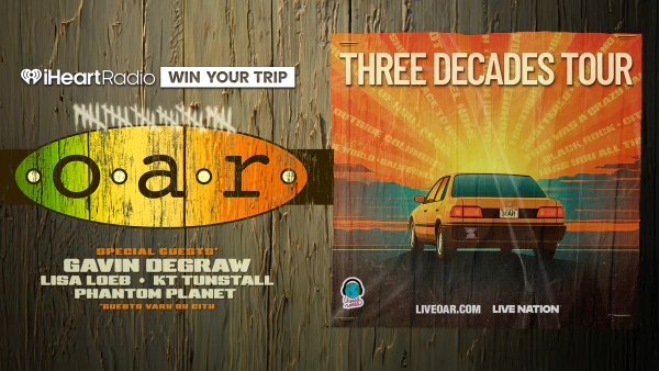 Win Your Trip to see O.A.R. on their Three Decades Tour!