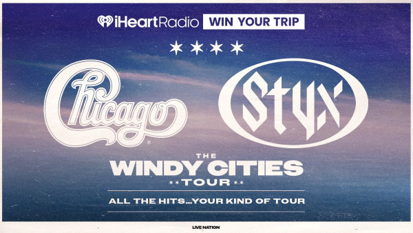 Win Your Trip to see Chicago & Styx on The Windy Cities Tour!