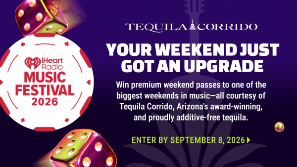 Win a pair of tickets to the iHeartRadio Music Festival courtesy of Tequila Corrido!