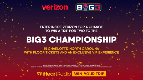 Enter For Your Chance to Win to the BIG3 Championship from Verizon